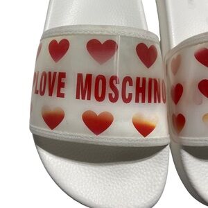 NIB LOVE MOSCHINO SLIDES